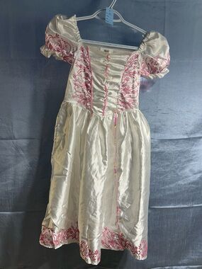 Dream Dazzle White and Pink Beautiful bride Embroidered Kids princess Dress